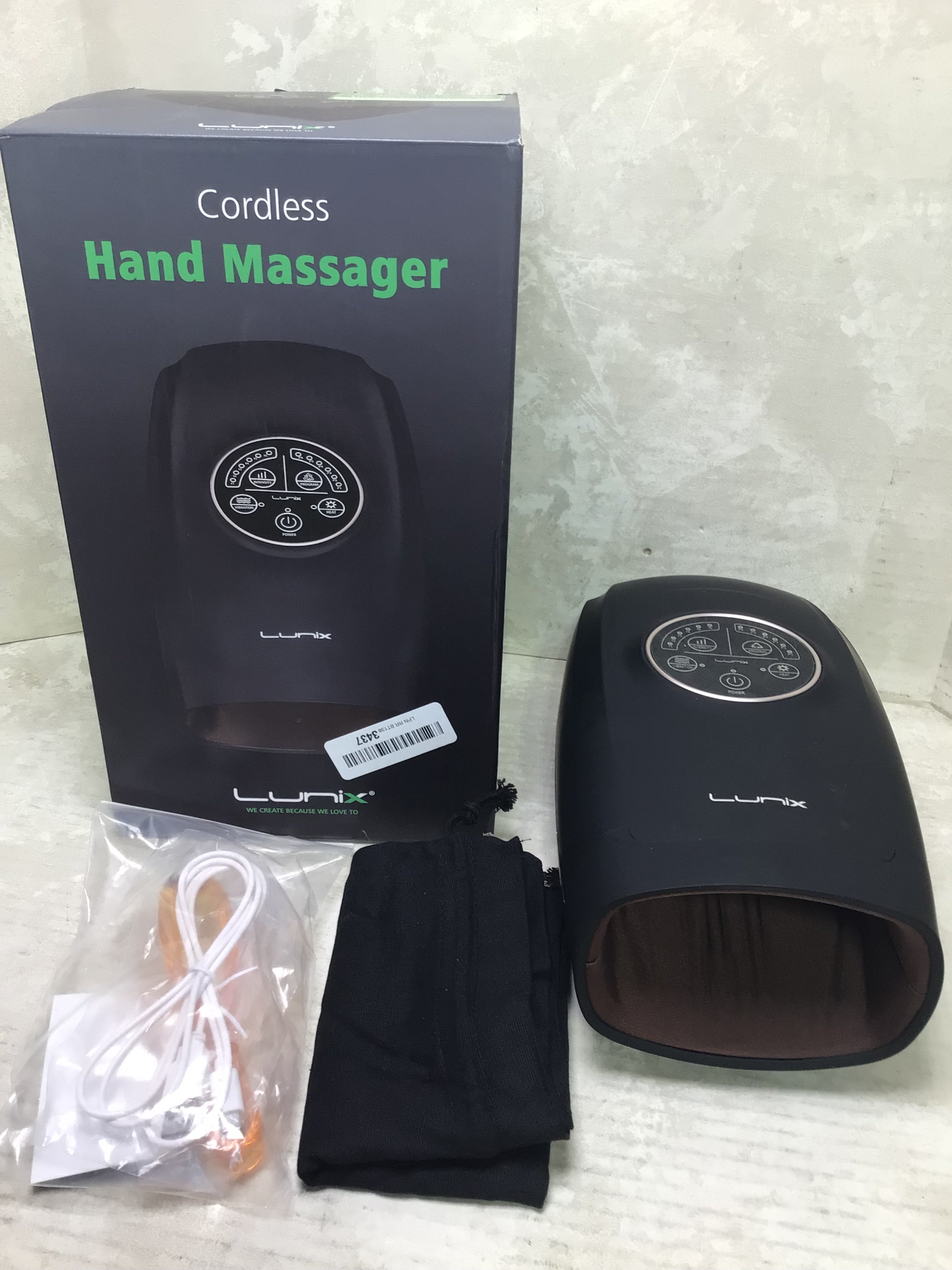 Lunix LX3 Cordless Electric Hand Massager with Compression **TESTED** (7694570324206)